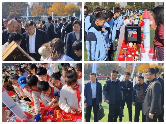 简篇-滕州市至善学校亮相首届中小学校园科技节：科创风采闪耀活动现场